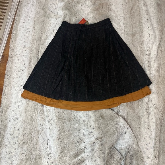 The Sunday Collective Other - Chic Kids Black and Brown Pleated Skirt